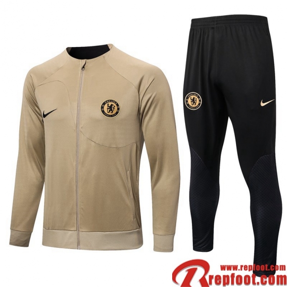 Veste Foot Chelsea Kaki Homme 22 23 JK605