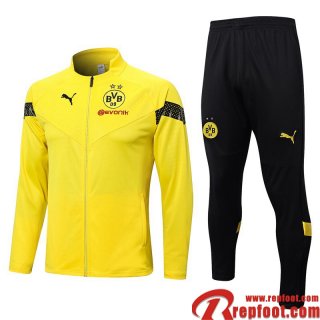 Veste Foot Dortmund BVB jaune Homme 22 23 JK625