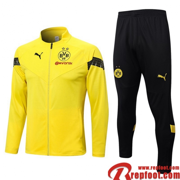 Veste Foot Dortmund BVB jaune Homme 22 23 JK625