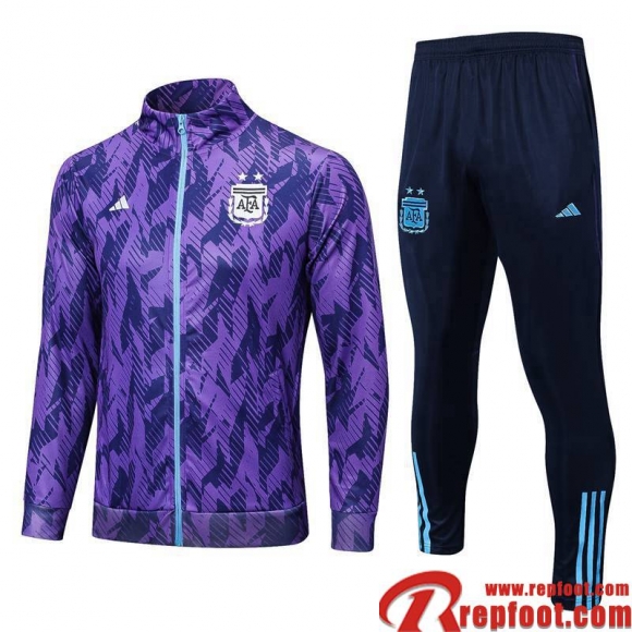 Veste Foot Argentine Mauve Homme 22 23 JK632  Veste Foot Argentine Mauve Homme 22 23 JK632