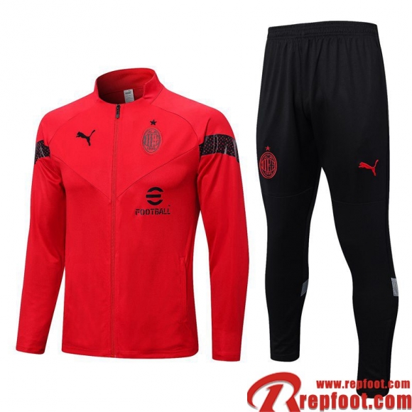 Veste Foot AC Milan rouge Homme 22 23 JK633