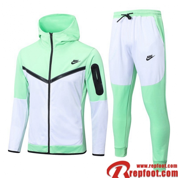 Veste Foot Sport blanc vert Homme 22 23 JK640