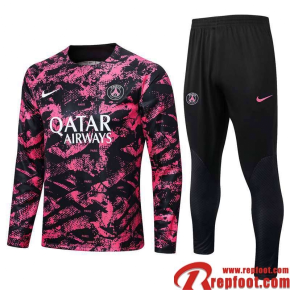 Survetement de Foot PSG rose Homme 22 23 TG554