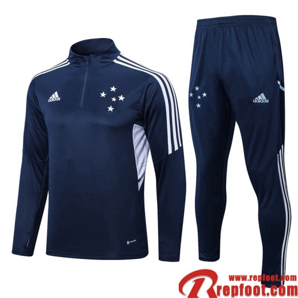 Survetement de Foot Cruzeiro bleu Homme 22 23 TG559