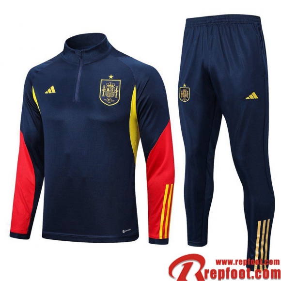 Survetement de Foot Espagne bleu Homme 22 23 TG567