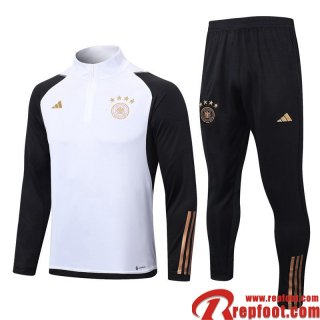 Survetement de Foot Allemagne Blanc Homme 22 23 TG568