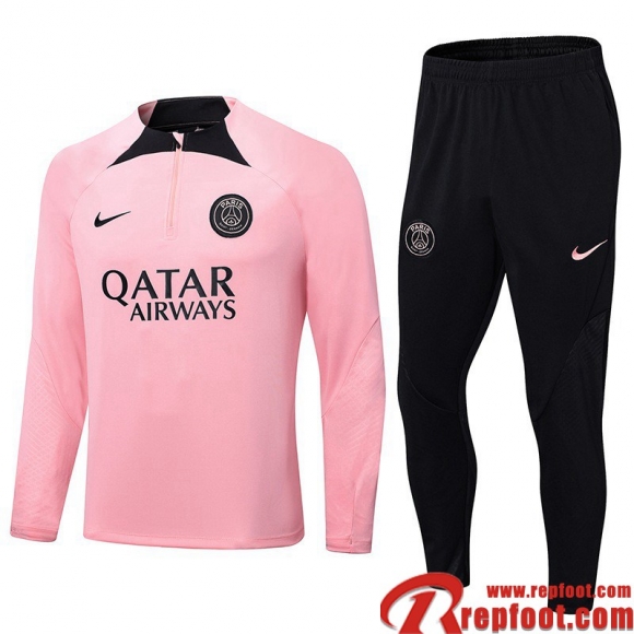 Survetement de Foot PSG rose Homme 22 23 TG588