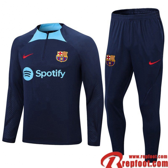 Survetement de Foot Barcelone bleu marine Homme 22 23 TG590 Survetement de Foot Barcelone bleu marine Homme 22 23 TG590