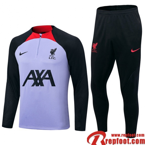 Survetement de Foot Liverpool Mauve Homme 22 23 TG591