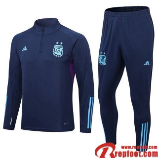 Survetement de Foot Argentine bleu marine Homme 22 23 TG594