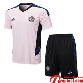 Survetement T Shirt Manchester United rose Homme 22 23 TG606