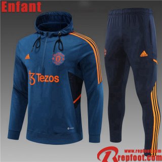 Sweatshirt Foot Manchester United bleu Enfant 22 23 TK488