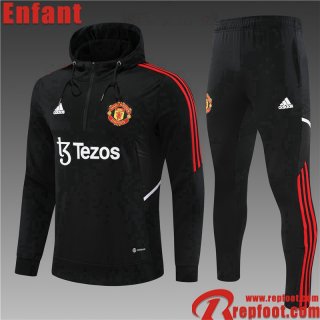 Sweatshirt Foot Manchester United noir Enfant 22 23 TK489