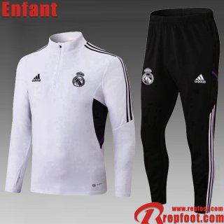 Survetement de Foot Real Madrid Blanc Enfant 22 23 TK495