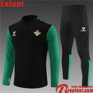 Survetement de Foot Real Betis noir Enfant 22 23 TK509