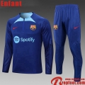 Survetement de Foot Barcelone bleu Enfant 22 23 TK510