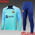 Survetement de Foot Barcelone vert Enfant 22 23 TK511