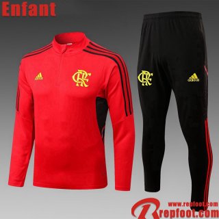 Survetement de Foot Flamengo rouge Enfant 22 23 TK517