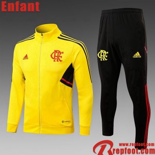 Veste Foot Flamengo jaune Enfant 22 23 TK520