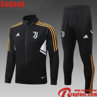 Veste Foot Juventus noir Enfant 22 23 TK522