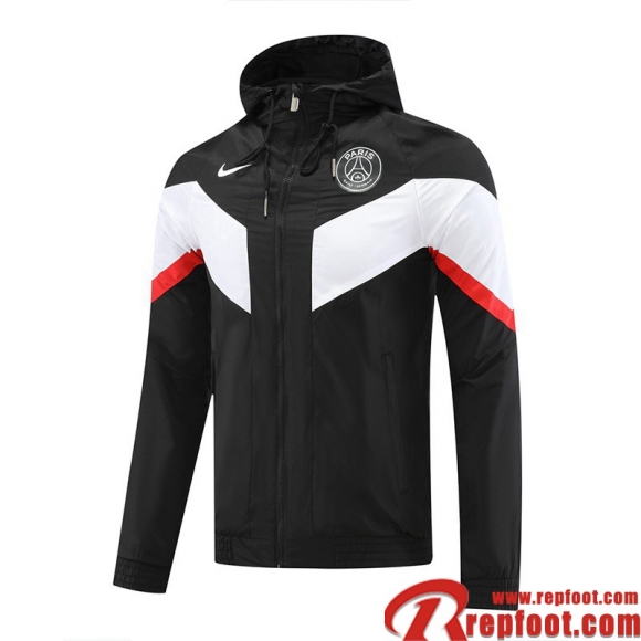 Coupe Vent - Sweat a Capuche PSG noir Homme 22 23 WK202