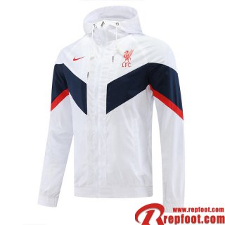 Coupe Vent - Sweat a Capuche Liverpool Blanc Homme 22 23 WK203