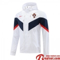 Coupe Vent - Sweat a Capuche Portugal Blanc Homme 22 23 WK212