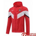 Coupe Vent - Sweat a Capuche Portugal rouge Homme 22 23 WK215