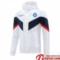 Coupe Vent - Sweat a Capuche Naples Blanc Homme 22 23 WK216