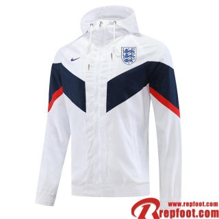 Coupe Vent - Sweat a Capuche Angleterre Blanc Homme 22 23 WK221