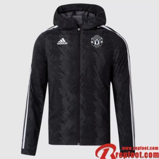 Coupe Vent - Sweat a Capuche Manchester United noir Homme 22 23 WK240