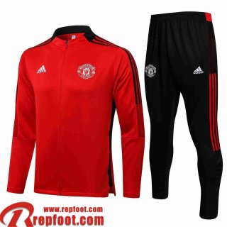 Manchester United Veste Foot rouge Homme 2021 2022 JK242