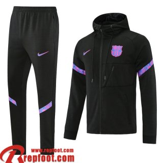 Barcelone Veste Foot - Sweat A Capuche noir Homme 2021 2022 JK260