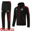 Manchester United Veste Foot - Sweat A Capuche noir Homme 2021 2022 JK261