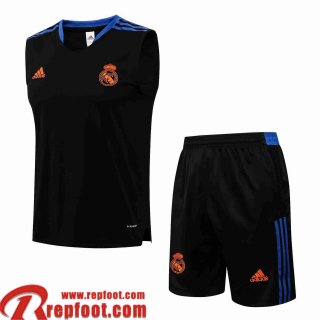 Real Madrid Sans manches noir Homme 2021 2022 PL226