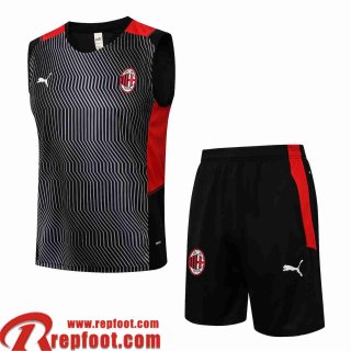AC Milan Sans manches noir Homme 2021 2022 PL230