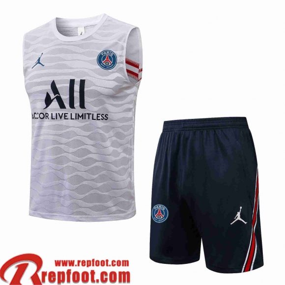 PSG Sans manches blanc Homme 2021 2022 PL233