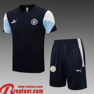 Manchester City T-shirt bleu marine Homme 2021 2022 PL242