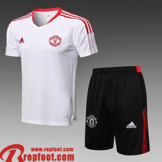 Manchester United T-shirt blanc Homme 2021 2022 PL245