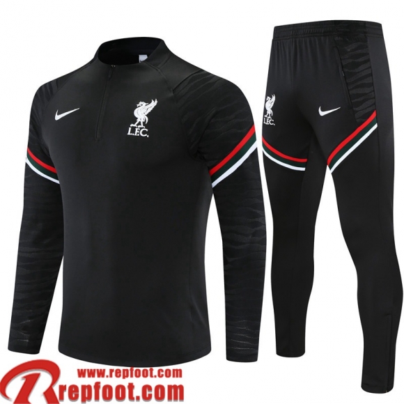 Liverpool Survetement de Foot noir Homme 2021 2022 TG193