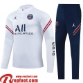 PSG Survetement de Foot blanc Homme 2021 2022 TG195