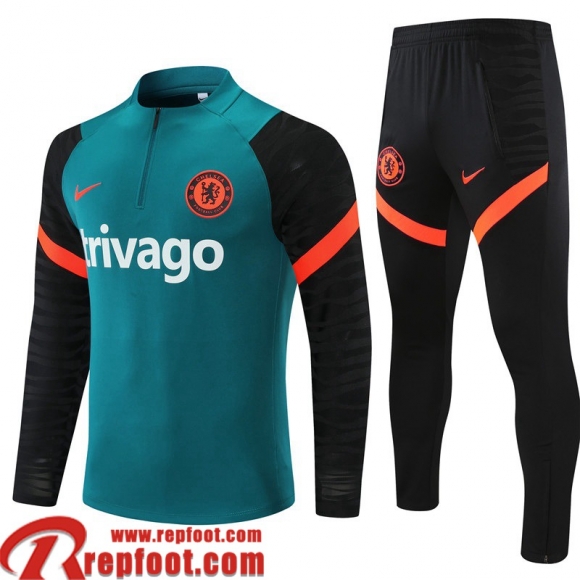 Chelsea Survetement de Foot vert Homme 2021 2022 TG196