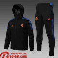Real Madrid Coupe Vent - Sweat a Capuche noir Homme 2021 2022 WK28