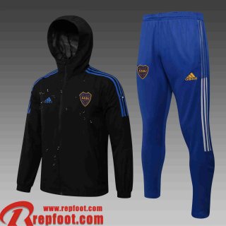 Boca Juniors Coupe Vent - Sweat a Capuche noir Homme 2021 2022 WK32