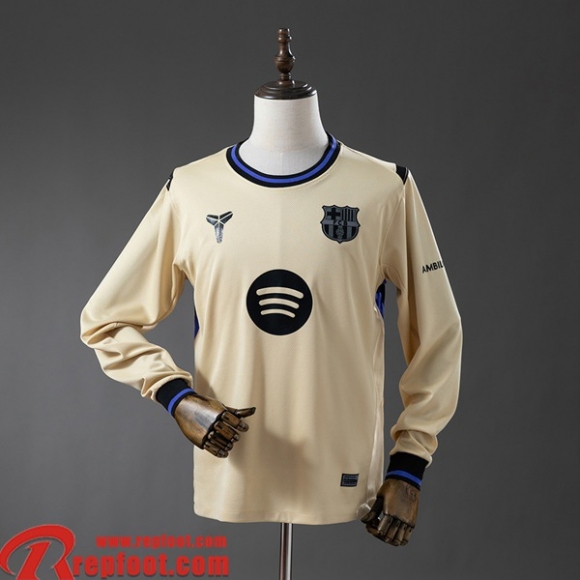 Barcelone Maillots De Foot Exterieur Homme Manche Longue 2025 2026 Barcelone Maillots De Foot Exterieur Homme Manche Longue 2025 2026