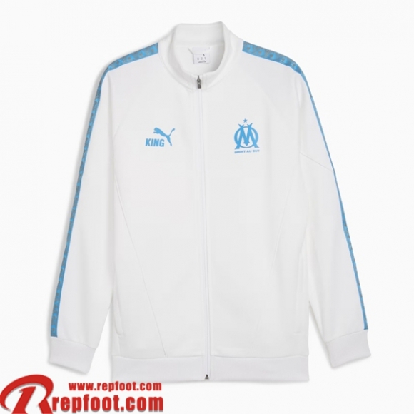 Marseille Veste Foot Homme 2025 2026 B654 Marseille Veste Foot Homme 2025 2026 B654