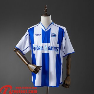 Deportivo Alavés Retro Maillots De Foot Domicile Homme 03 04 FG1288