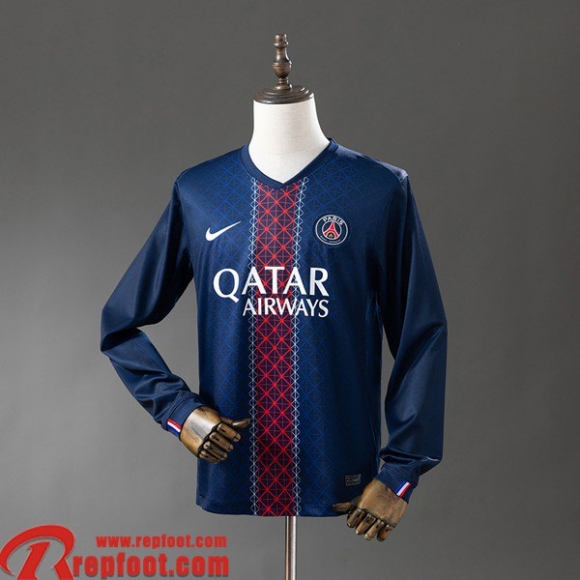 PSG Maillots De Foot Domicile Homme Manche Longue 2025 2026 PSG Maillots De Foot Domicile Homme Manche Longue 2025 2026