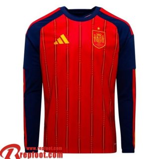 Espagne Maillots De Foot Domicile Homme Manche Longue 2026 World Cup