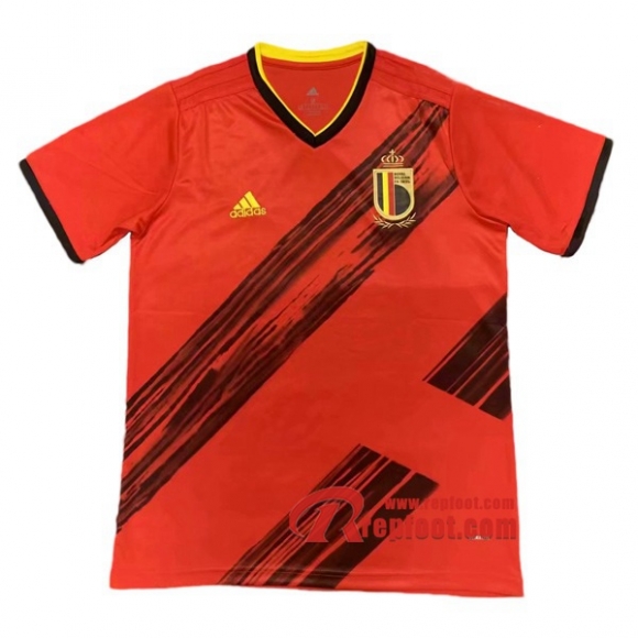 Le Nouveau Maillot Equipe Belgique Domicile Uefa Euro 2020 Version Préemptive Flocage Personnalisé